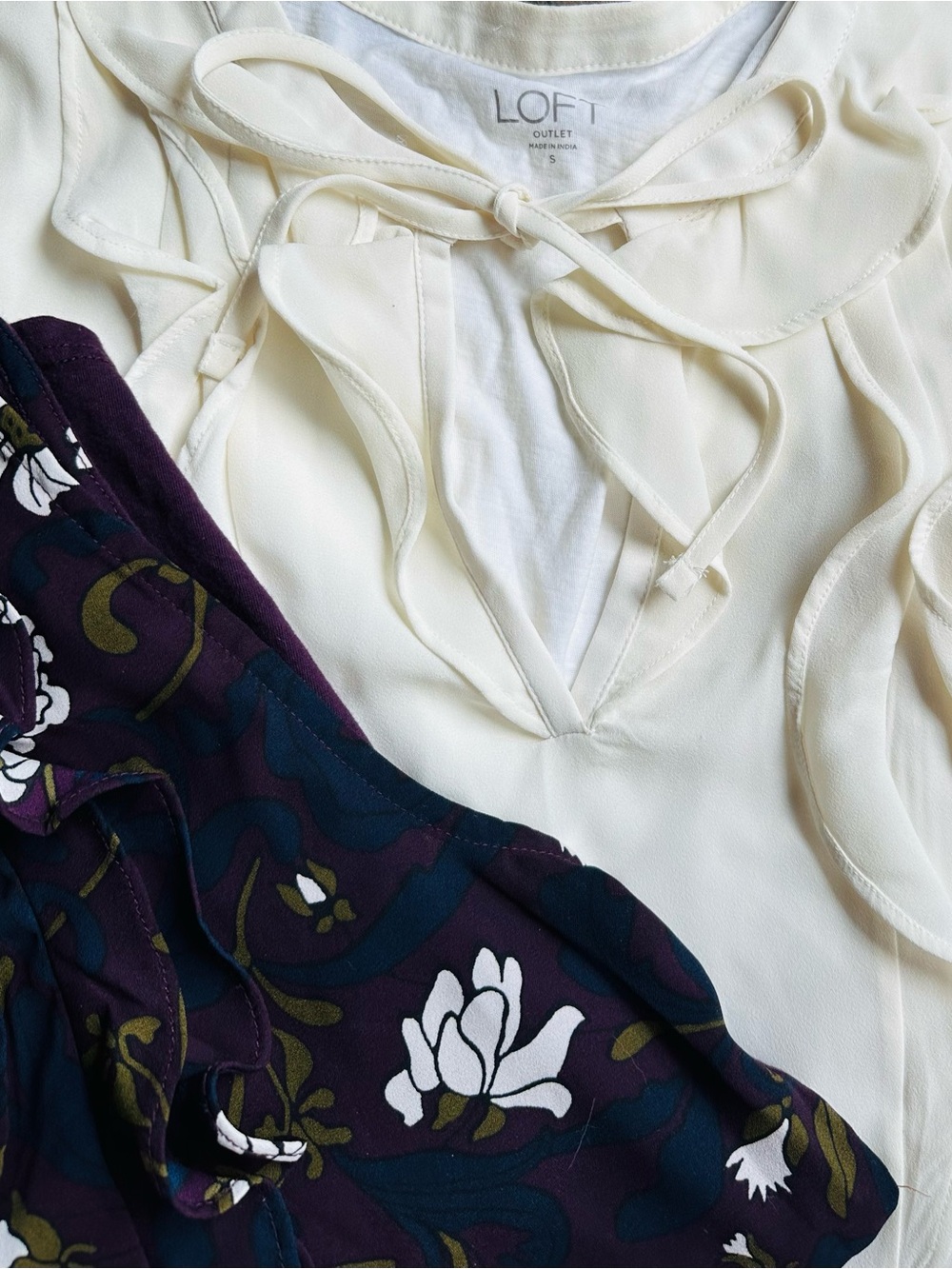 Two LOFT Ruffle Sleeveless Tops - Picture 5 of 13